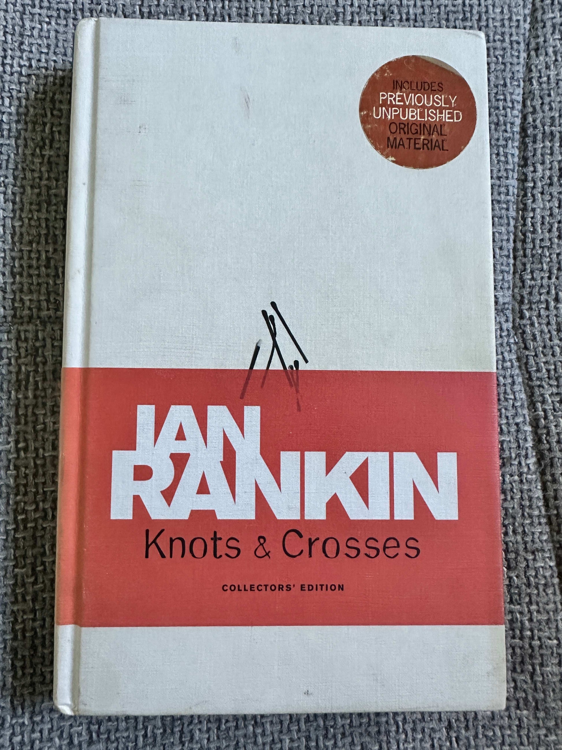 Ian Rankin Knots and Crosses collectors edition for sale featuring previously unpublished original material