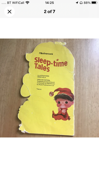 1970 Die kleine blaue Fee (Sleepy-Time Tales) Rosa Vela illustriert (Mothercare) Royle