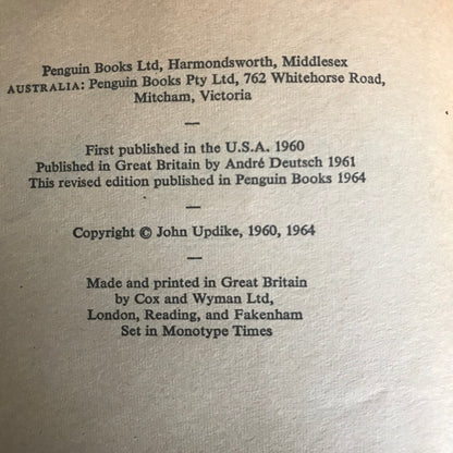 1964 Rabbit Run - John Updike(Penguin Books)