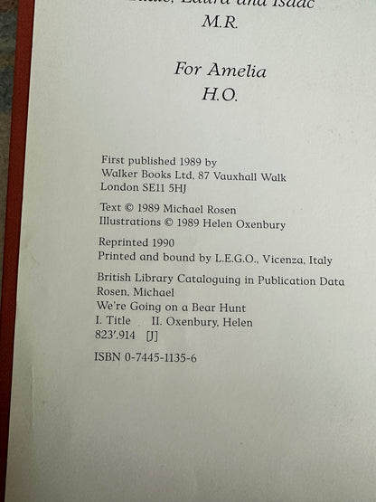 Michael Rosen Helen Oxenbury rare book first published in 1989 with illustrations and text details.