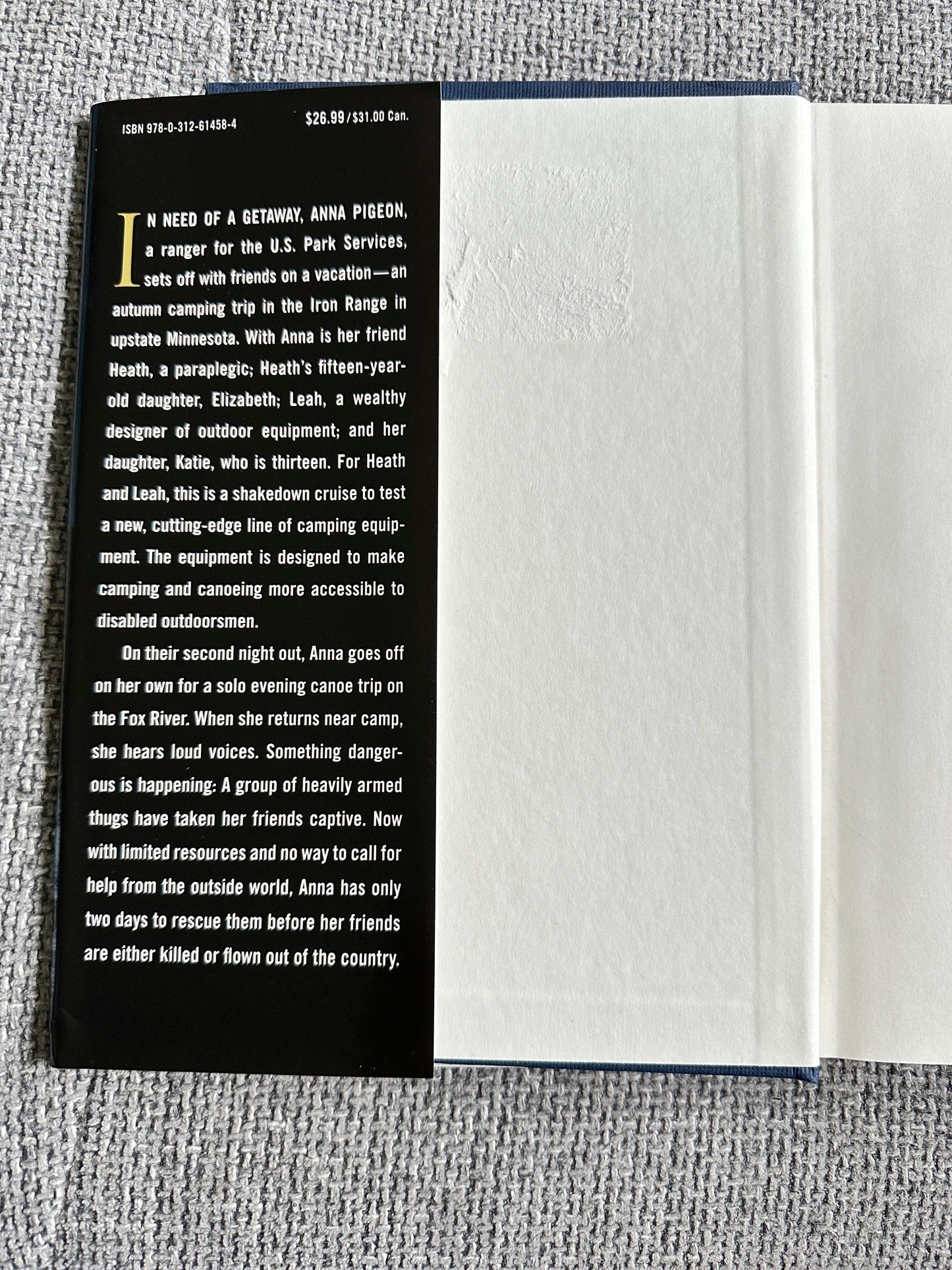 Destroyer Angel Nevada Barr first edition book cover with description of plot and characters