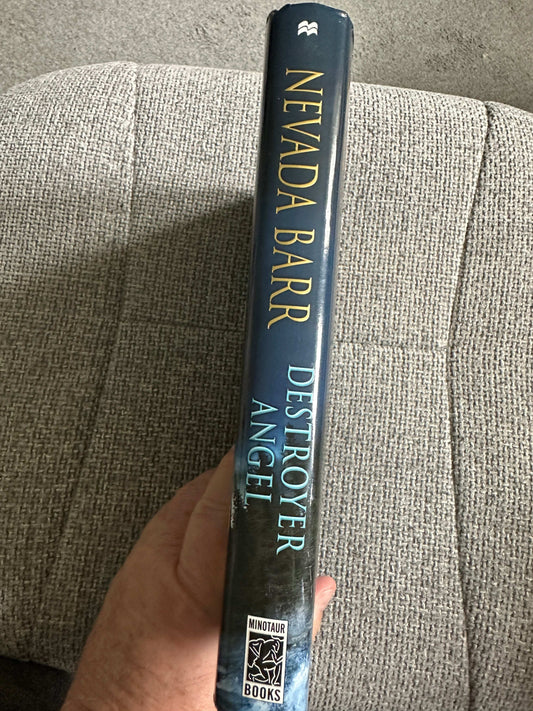 Destroyer Angel Nevada Barr first edition book spine showcasing the title and author for collectors