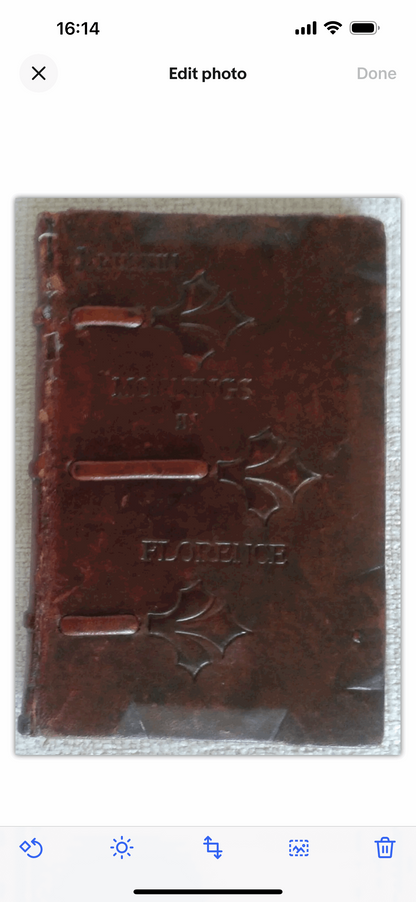 *rare* 1907 Mornings In Florence - John Ruskin handtooled leather New York pub Honeyburn Books (UK)