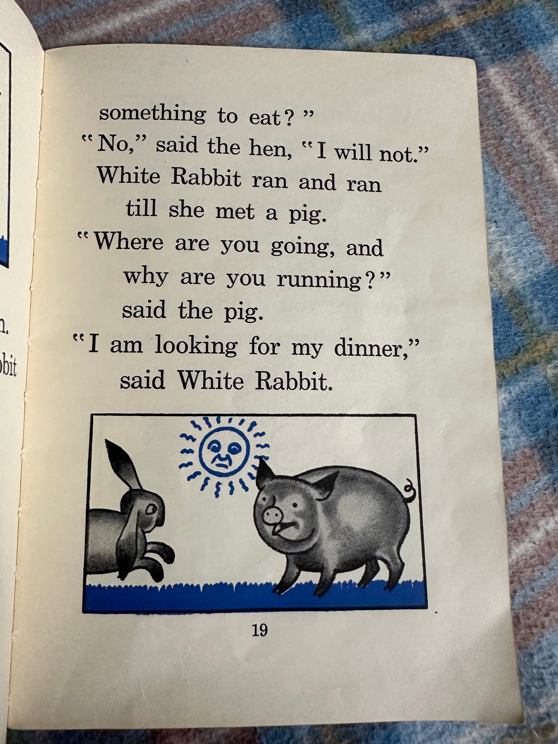 Page from The Beacon Library Folk Tales and Fancies featuring illustrated animals in a story