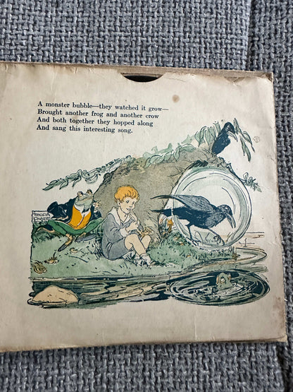 The Funny Froggy Bubble Book first edition cover featuring a child and animals near a pond