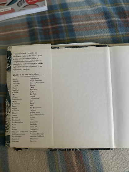Interior view of The Life and Works of Escher Parragon showing a detailed contents page