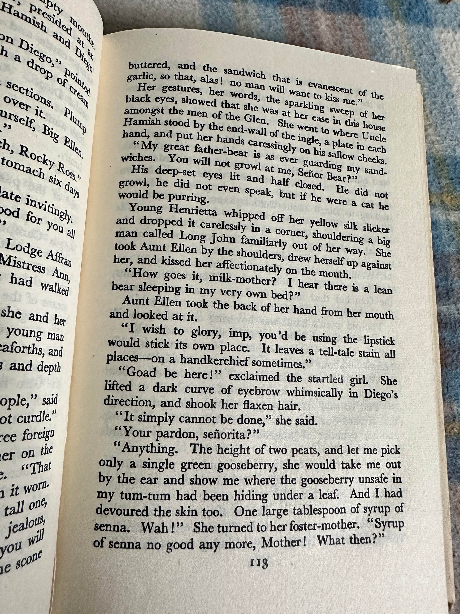 First edition of The Spanish Lady Maurice Walsh with classic text on pages featuring rich narrative