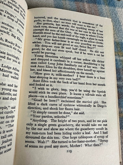 First edition of The Spanish Lady Maurice Walsh with classic text on pages featuring rich narrative