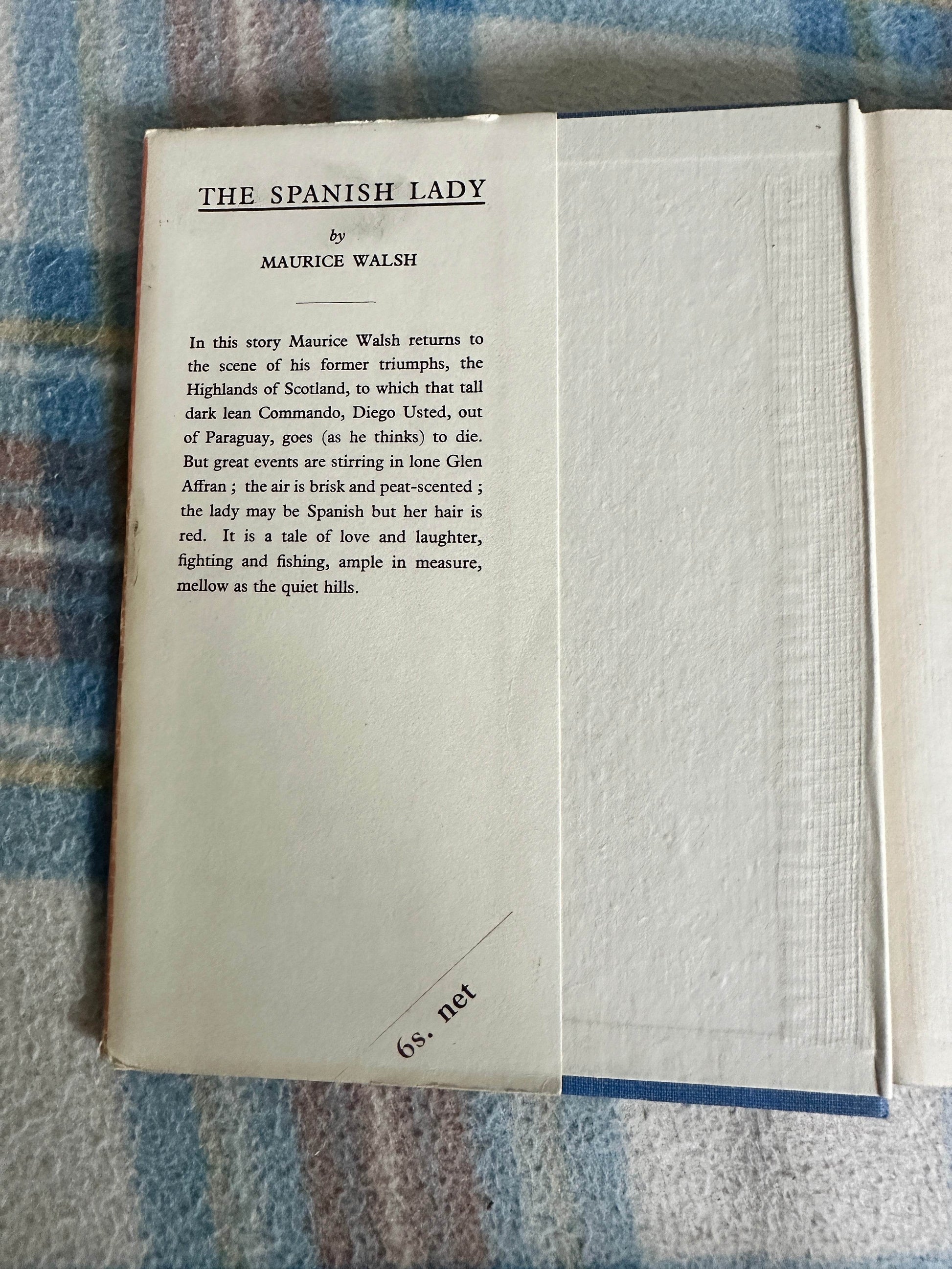 The Spanish Lady Maurice Walsh first edition book cover showcasing its classic design and historical significance
