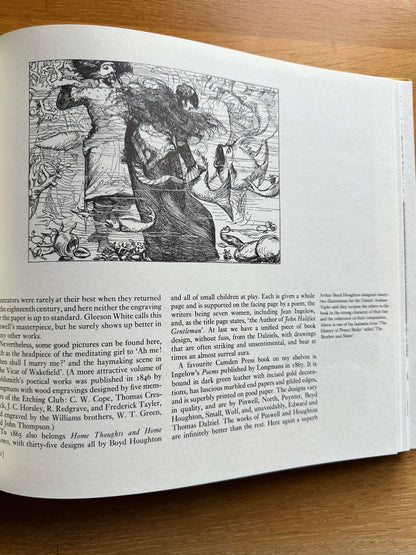 Victorian woodblock illustrators book featuring intricate illustrations and text by various artists