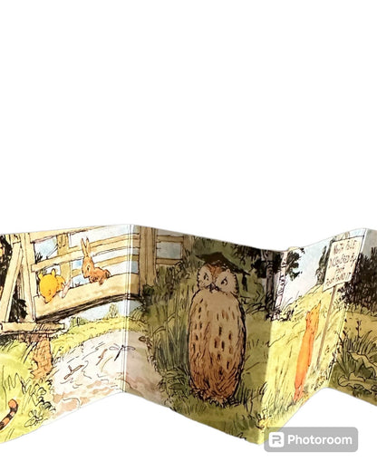Winnie the Pooh Picture House book with colorful illustrations of Pooh and friends in a beautiful landscape