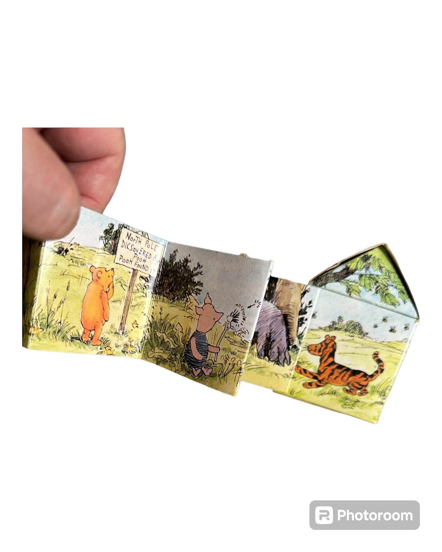 Winnie the Pooh Picture House book with colorful illustrations of Pooh, Piglet, and Tigger in a story setting