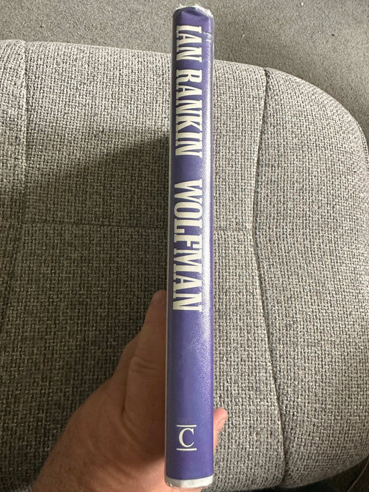 Ian Rankin Wolfman 1992 Century hardcover book, spined view showing purple cover