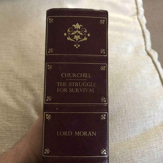 1966 Churchill Lord Moran Leather - The Struggle For Survival (Constable) - Honeyburn Books (UK)