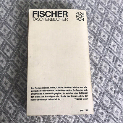 1975 Doktor Faustus - Thomas Mann (German) Fischer Taschenbücher - Honeyburn Books (UK)