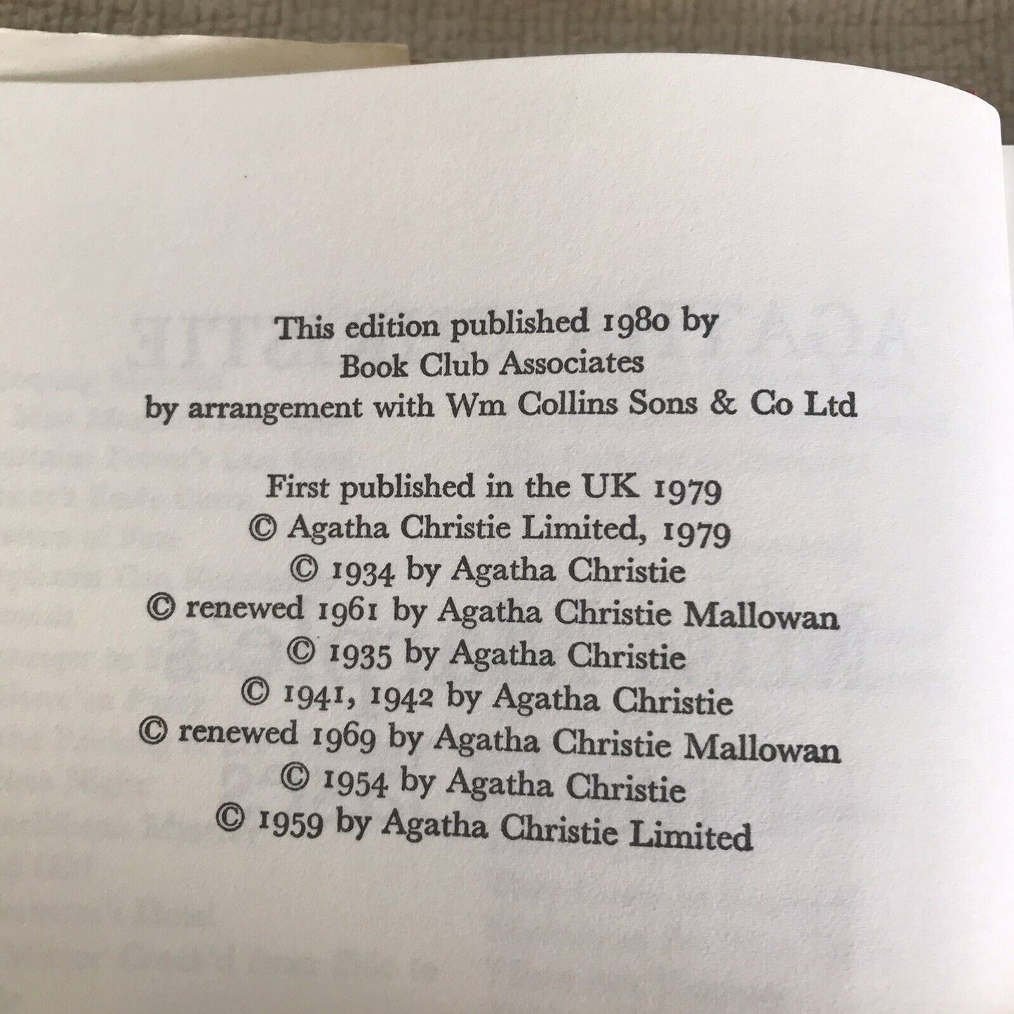 1980 Miss Marple’s Final Cases - Agatha Christie(Book Club)