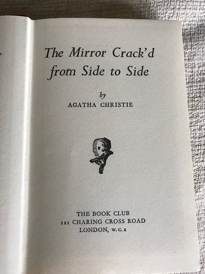 Vintage AGATHA CHRISTIE THE MIRROR CRACK'D FROM SIDE TO SIDE HB BOOK CLUB 1962