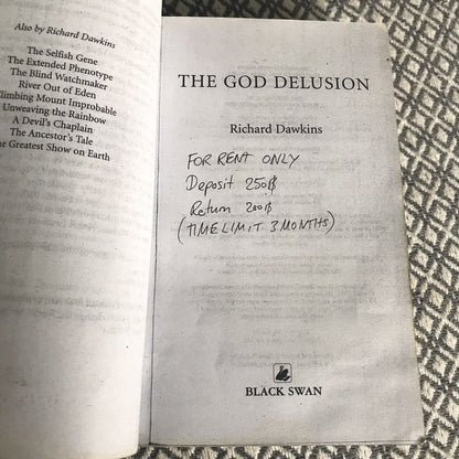 The God Delusion by Richard Dawkins (Paperback, 2007) Black Swan Publishers