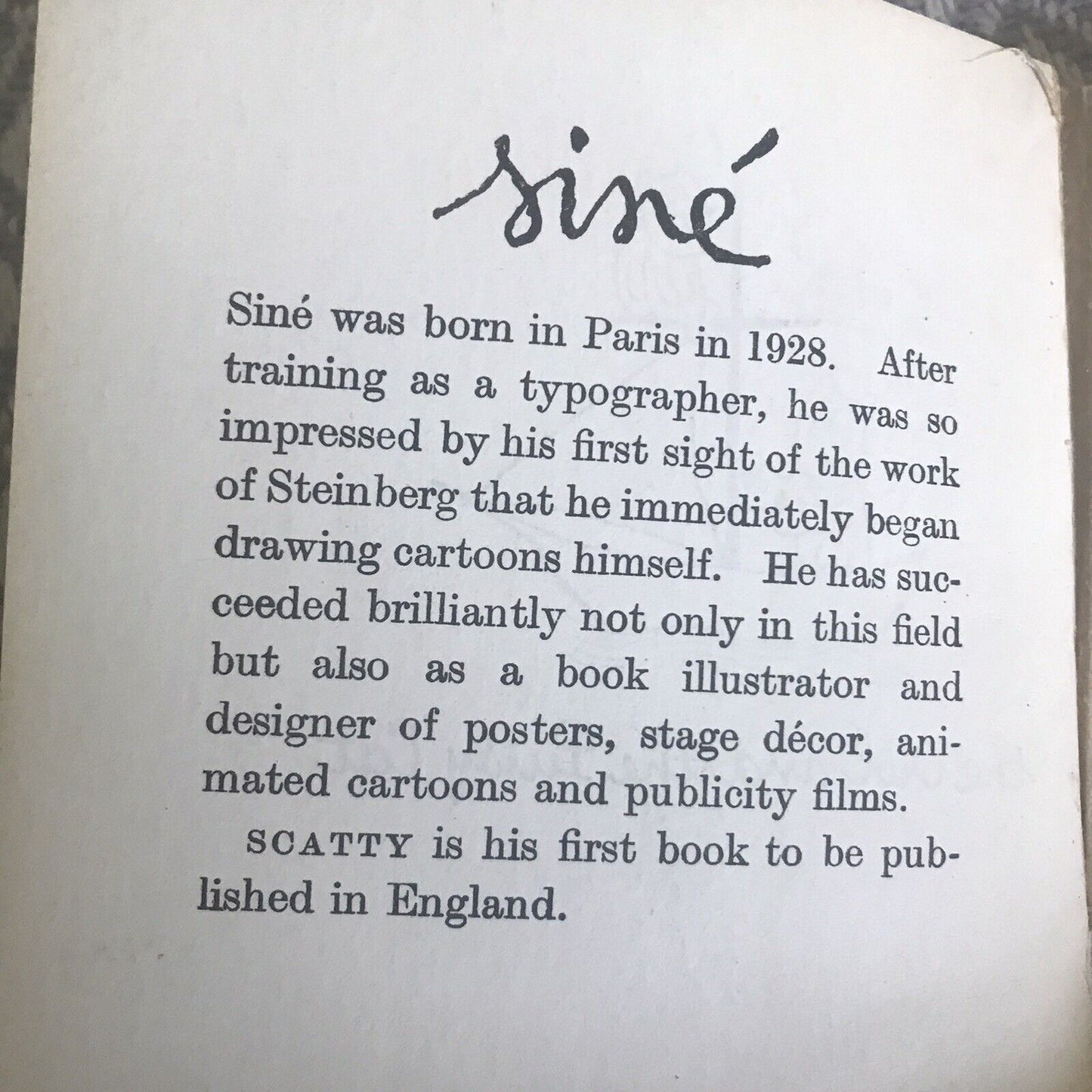 1959 Scatty - Siné (Max Reinhardt Publisher)