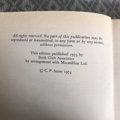1975 In Their Wisdom - C. P. Snow(Book Club)