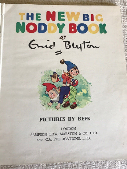 1954*1st* New Big Noddy Book - Enid Blyton(Beek) Sampson Low Marston & Co Ltd