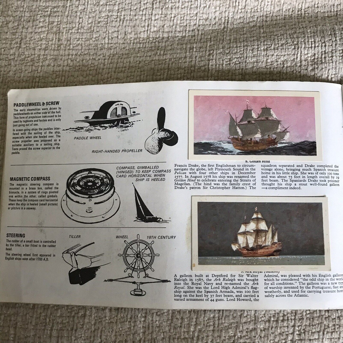 Brooke Bond Teacard The Saga Of Ships Komplettset aus den 1960er Jahren