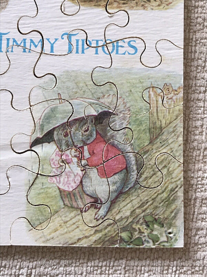 1979 Scenes From The Tale Of Timmy Tiptoes - Beatrix Potter 42 Piece Complete