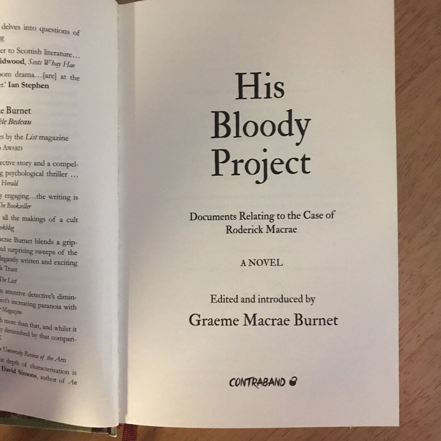His Bloody Project: Documents Relating to the Case of Roderick Macrae,Graeme M.