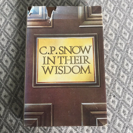 1975 In Their Wisdom – CP Snow (Buchclub)