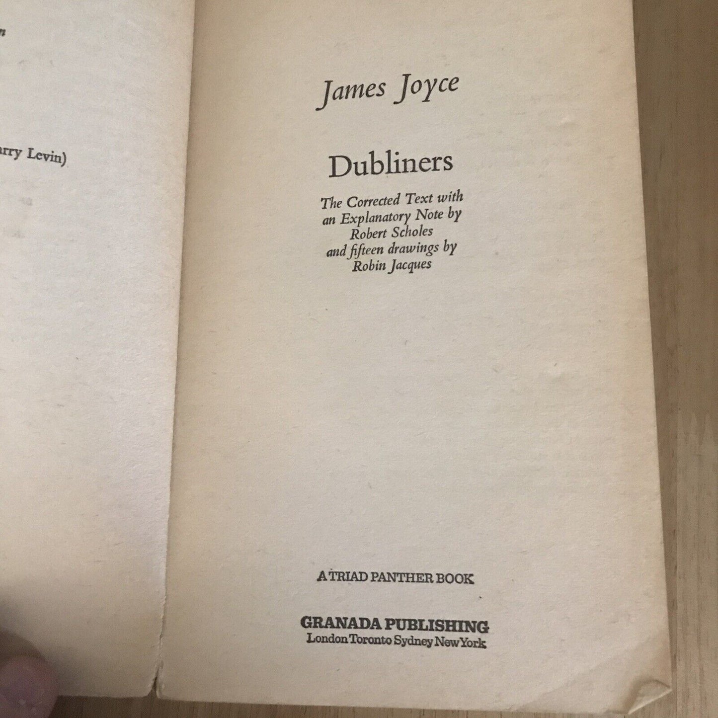 1979 Dubliners – James Joyce (Panther Books)