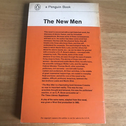 1963 The New Men – CP Snow (Penguin Books)