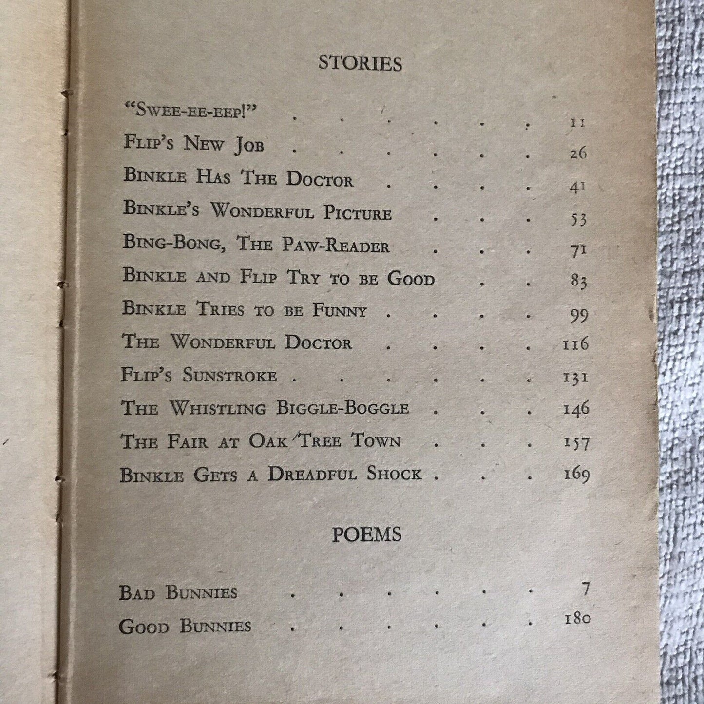 Enid Blyton. Die Abenteuer von Binkle und Flip. Gebundene Ausgabe. Dean &amp; Son Ltd. 1967