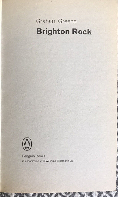 Brighton Rock by Graham Greene (Paperback, 1998)