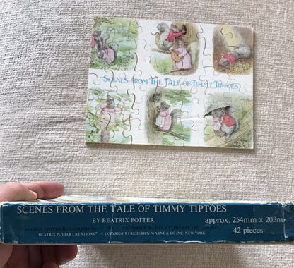 1979 Szenen aus „The Tale Of Timmy Tiptoes“ – Beatrix Potter 42-teilig komplett