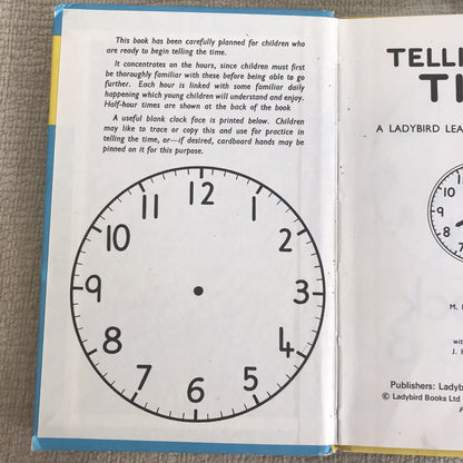 1970’s Telling The Time - M. E. Gagg(Wingfield Illust)563 Series Ladybird Books