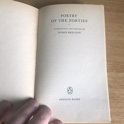 1968*1st* Poetry Of The Forties (Penguin Books Publisher)