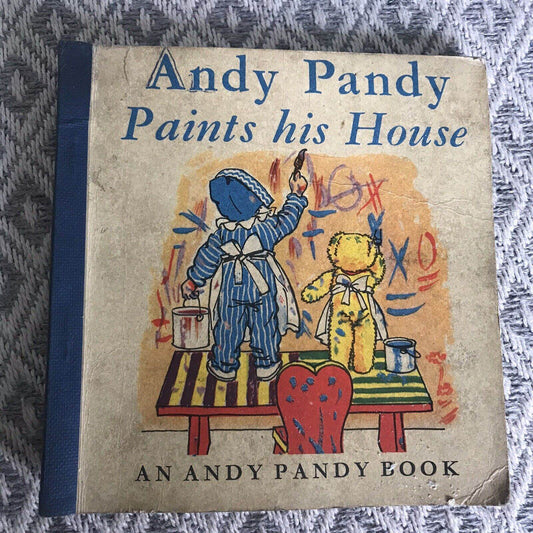 1970s Andy Pandy Paints His House - Maria Bird (Matvyn Wright Illustration) Brockhampt - Honeyburn Books (UK)