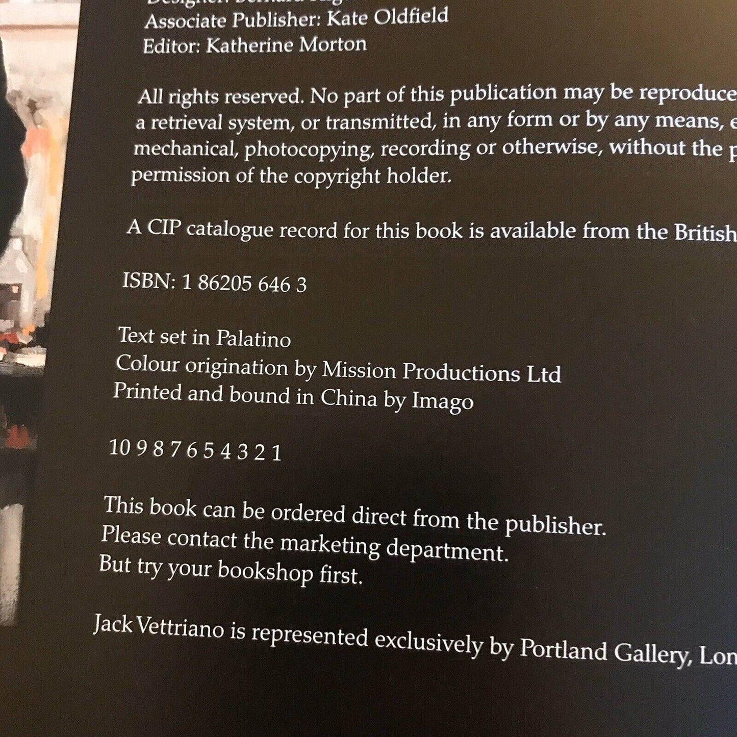 2004*SIGNED*1st* Jack Vettriano Text By Anthony Quinn(Pavilion) Unread - Honeyburn Books (UK)
